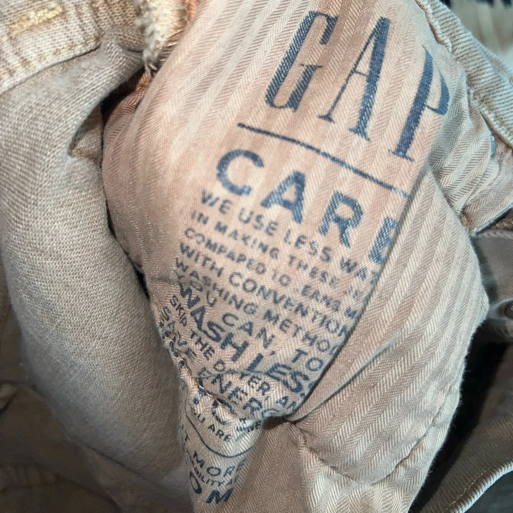 GAP tan jean shorts size 26 - Picture 6 of 7